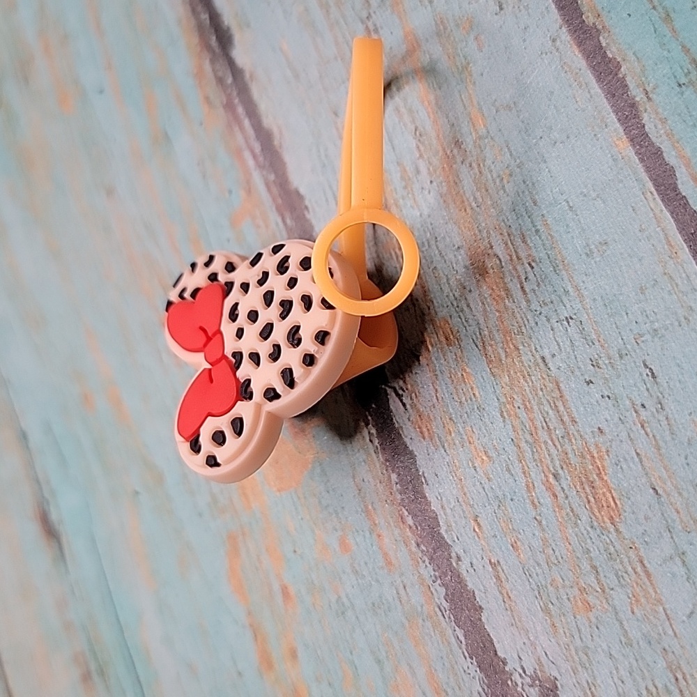 Minnie Mouse Leopard Straw Topper - Picture 4 of 5